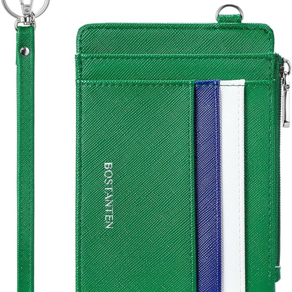 BOSTANTEN Green Wristlet Wallet